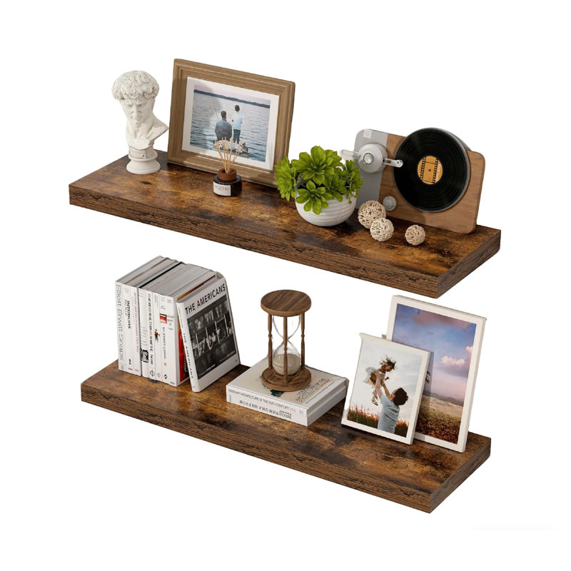 Manufactured Wood Wall Organizer with Wall Baskets