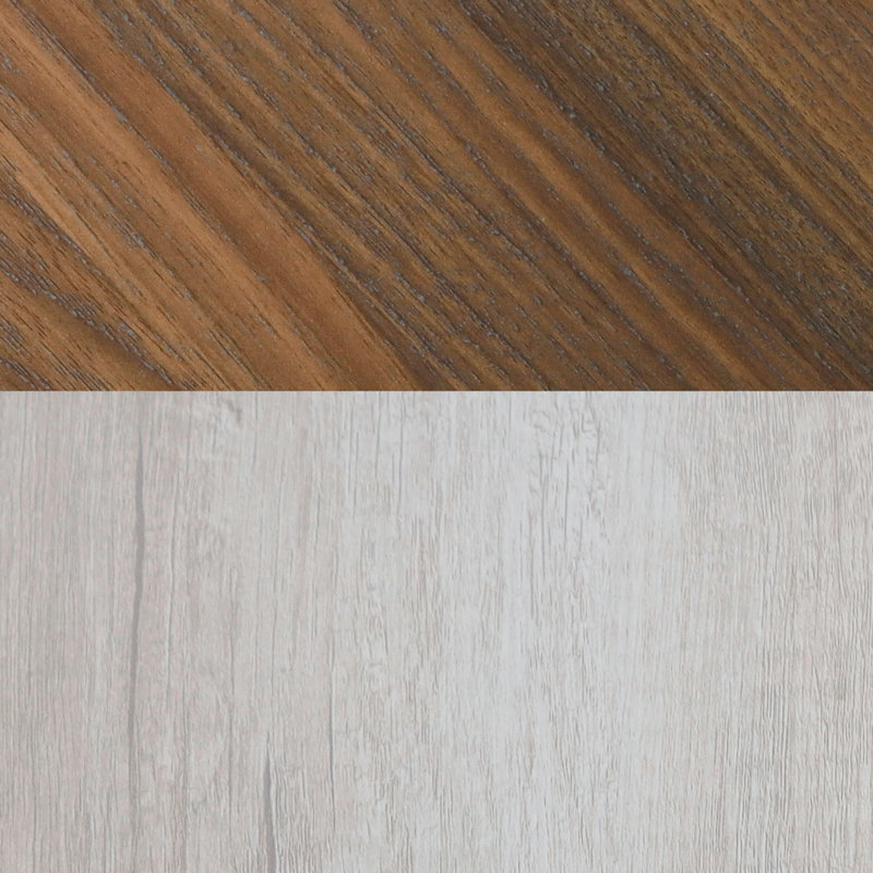 Seandrea End Table, Dark Walnut, White