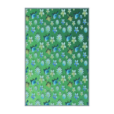 Tapis 100% à motifs lavables à la machine 2989 - Pat959 LBLU