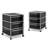 3 Drawer Steel Filing Cabinet With Wheels 24''H X 16.3''W X 20.5''D (1 Set)-1105637344
