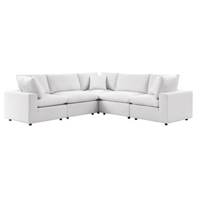 Modway Commix 5-Piece Outdoor Patio Sectional Sofa