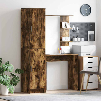  Desk With Storage 2 Pcs 78.5 X 37 X 154.5 Cm