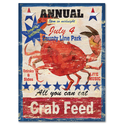 «Crab Nour», affiche vintage sur toile tendue