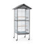 Cage de vol en acier avec roulettes, support, perchoir, plateau-1209184593-1209184592