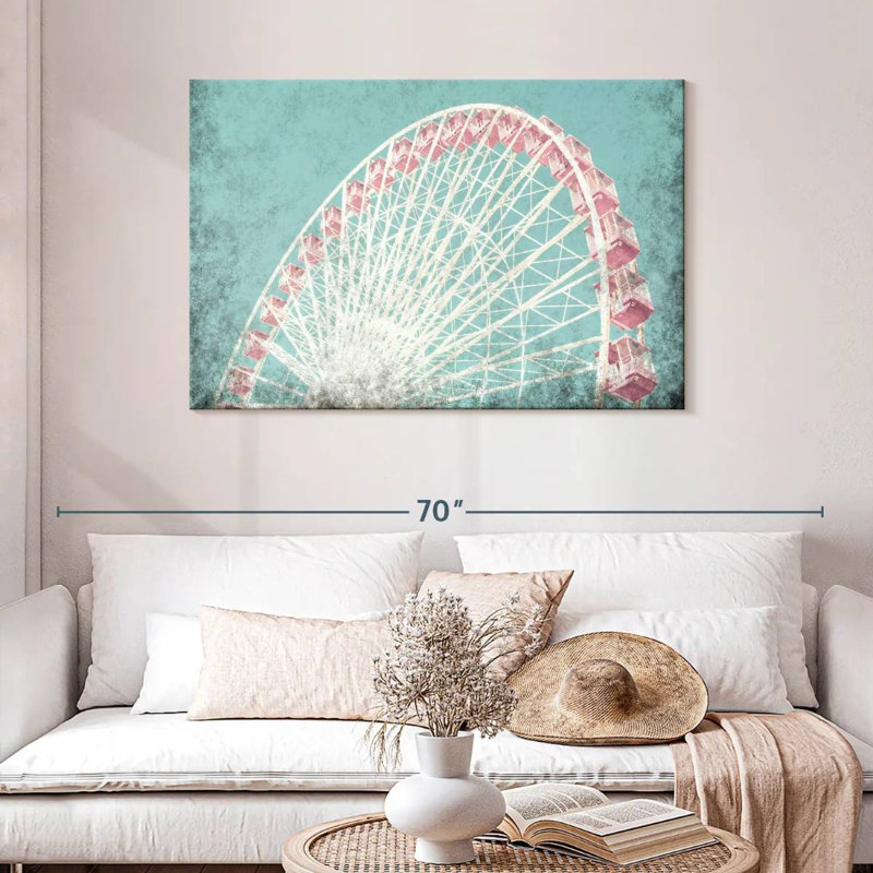 Grande roue corail Kerner, H 30 po x l 45 po