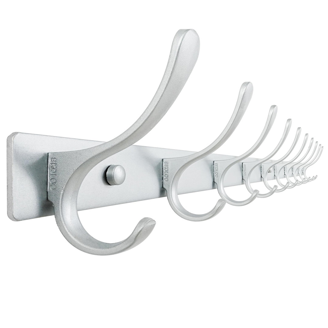 Stainless Steel Wall Mounted Required 10 - Hook Wall Mounted Coat Rack