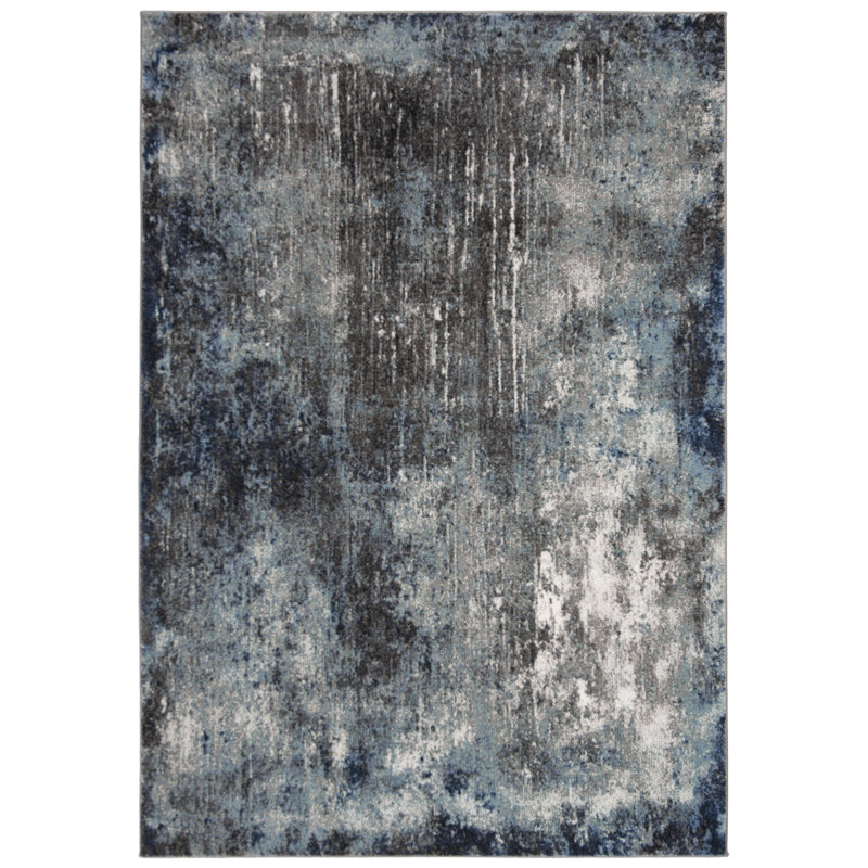 Clarice Performance Abstract Rug, Rectangle 6'7" x 9'