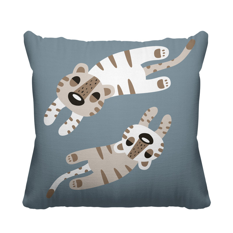 Coussin Jiba, L 17 po x H 17 po, Gris