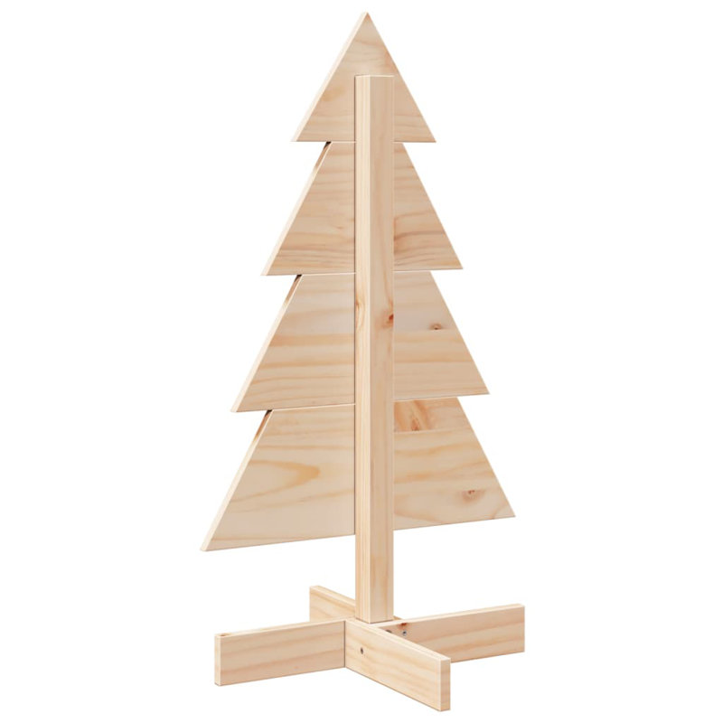 Arbre de Noël en bois massif Mikado Living, Brun, H 31,5 po x l 17,3 po x P 15,7 po