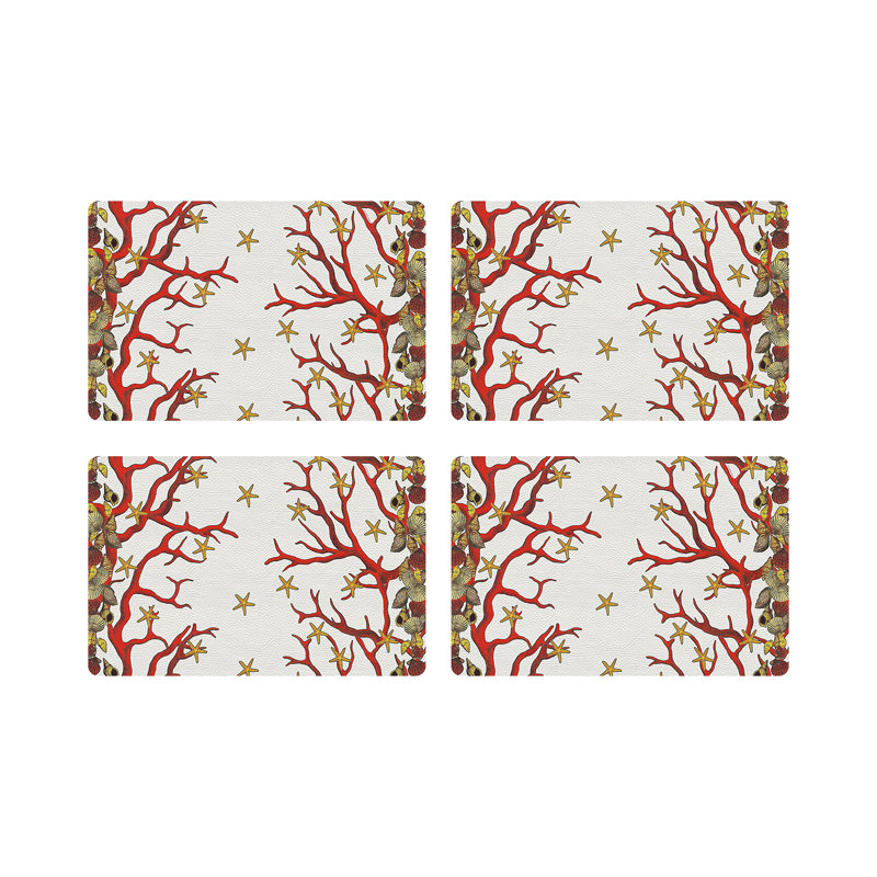 Vegan Leather Rectangle Placemats