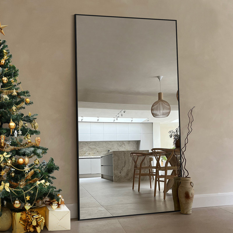 Miroir pleine longueur Mirta, Noir, 71 po x 26 po