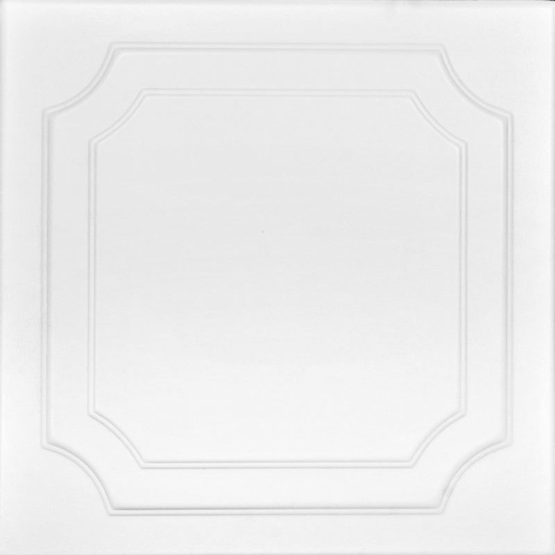 Carreau de plafond en polystyrène à coller 1,6 pi x 1,6 pi Virginia