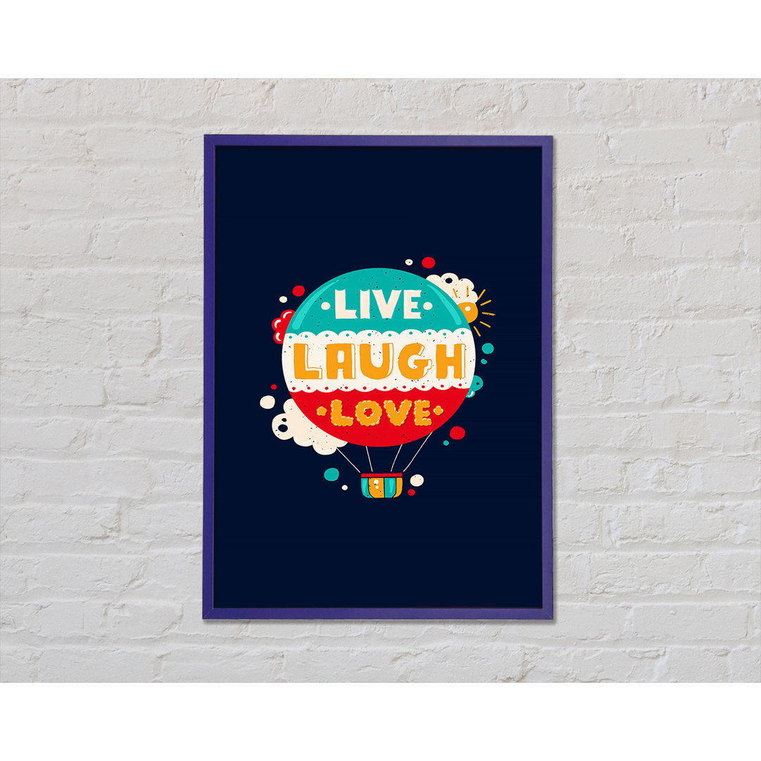 Live Laugh Love 4 - Einzelne Bilderrahmen Kunstdrucke