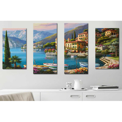 " Villa Bella Vista " by Sung Kim 4 - Pieces Painting Print