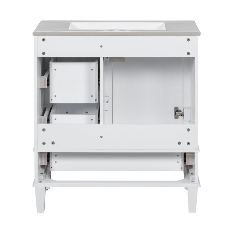 Meuble-lavabo simple 30 po avec plateau Brassell