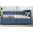 Twin Size L-Shaped Corduroy Daybed,Upholstered Bed Frame With  2 Storage Drawers,Blue-1201596773
