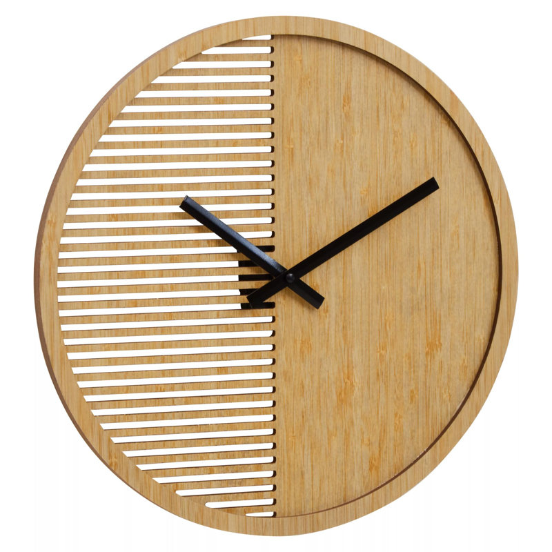 Whittman Wood Wall Clock, 40 H x 40 W x 5 D cm