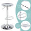 Tabourets de bar 1 pièce, tabourets de bar pivotants à hauteur réglable, tabourets de bar Airlift en métal, chaises de bar à hauteur de comptoir sans dossier pour cuisine, salle à manger, pub, café-1089634115-1089634117