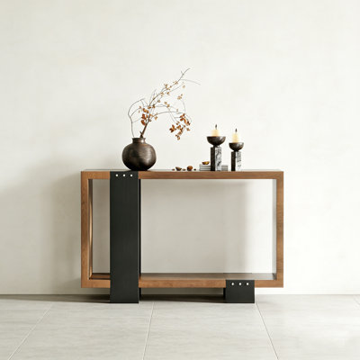 Retro Minimalist Art Practical Console Table