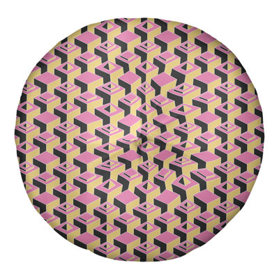Classic Skyscrapers Pattern Floor Pillow