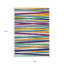 Tapis intérieur lavable rayé bleu 9 pi x 12 pi HomeRoots