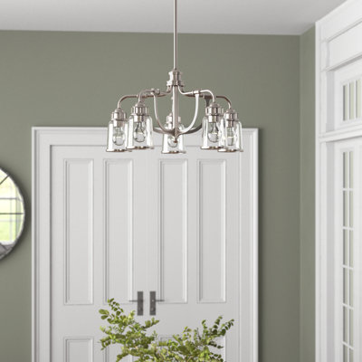 Lustre classique spectaculaire à 5 lumières Derrick