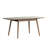 Walnut Colour Solid Round Corner Diagonal Leg Telescopic Table 1.2-1.6M, For 6-8 People To Meet Dining Table Wood (Walnut Colour)