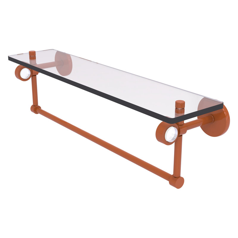 Tablette flottante avec barre à serviettes Clearview, H 6,2 po x l 22 po x P 5,65 po, Étincelle d'automne