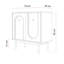 Highboard LIBERTY 2D with gold handles-986832534