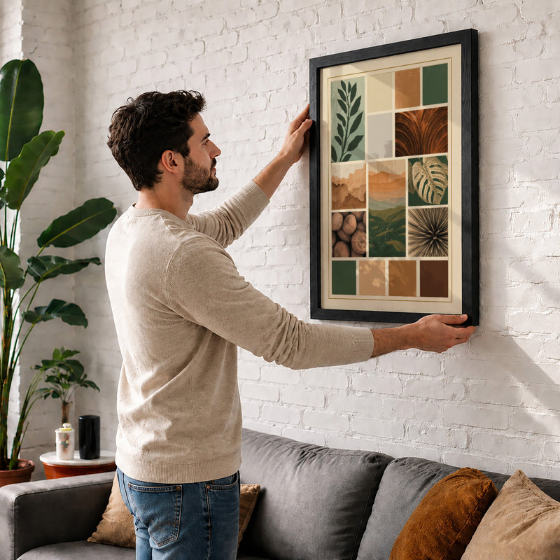 Nature's Palette Study Botanical - Framed Print, Unframed, A4 - 29.7 x 21.0 cm