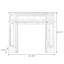 Foyer autoportant en bois manufacturé blanc-983840074-983840073