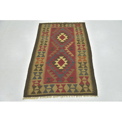 Lorain One-of-a-Kind 3'2" X 4'8" New Age Wool Area Rug in