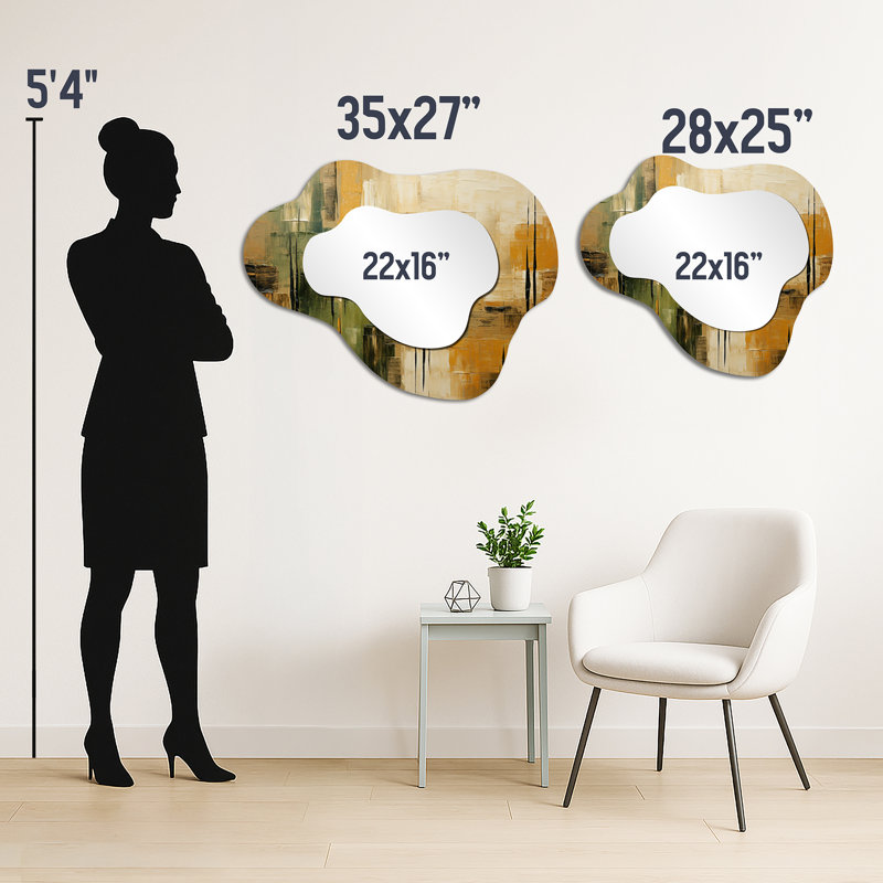 Miroir mural Modern Modern, 27" x 35"