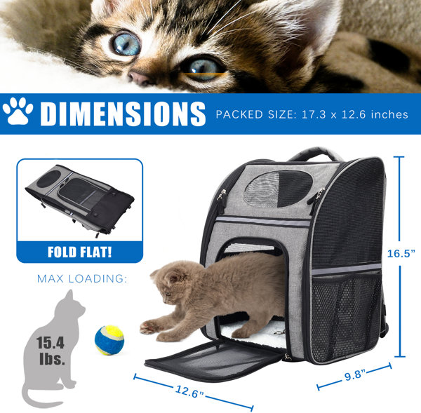 Tucker Murphy Pet™ Pet Carrier Backpack For Cats, Dogs And Small