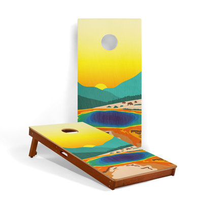 Planches de cornhole en acajou Parc national de Yellowstone