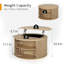 Table basse à plateau relevable 31,5 po avec compartiment de rangement dissimulé, table basse en chêne pour le salon-1059447597