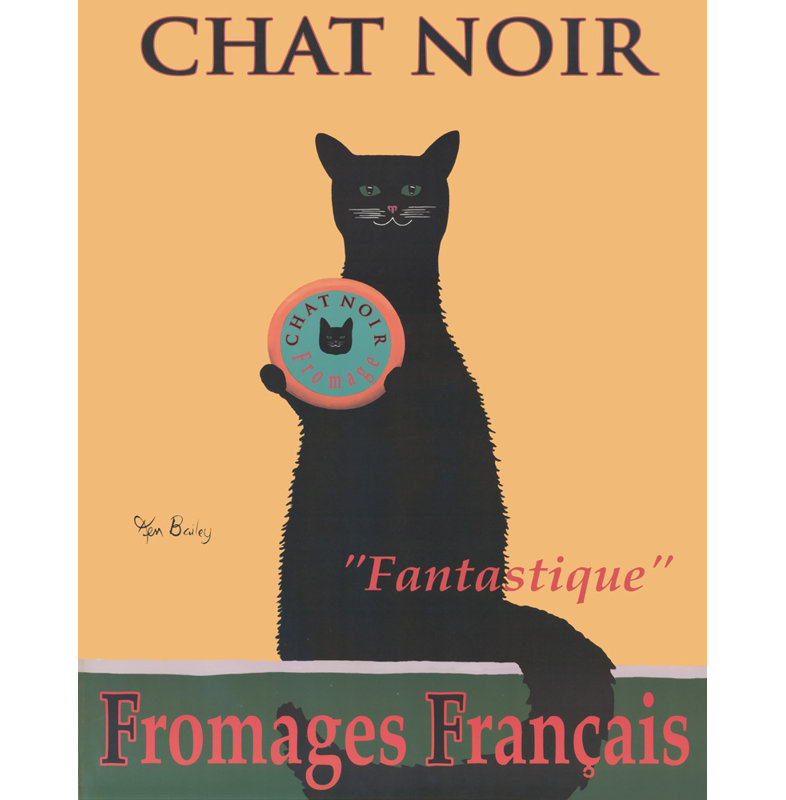 Chat Noir, 24" H x 19" W