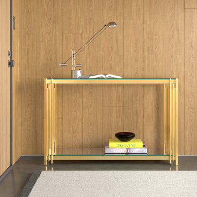 Eesha 47.25'' Glass Top Console Table