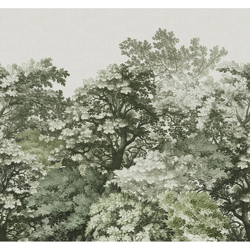Superfresco Easy Forest Canopy Print To Order Fixed Size 2.8m x 3m Mural, Green