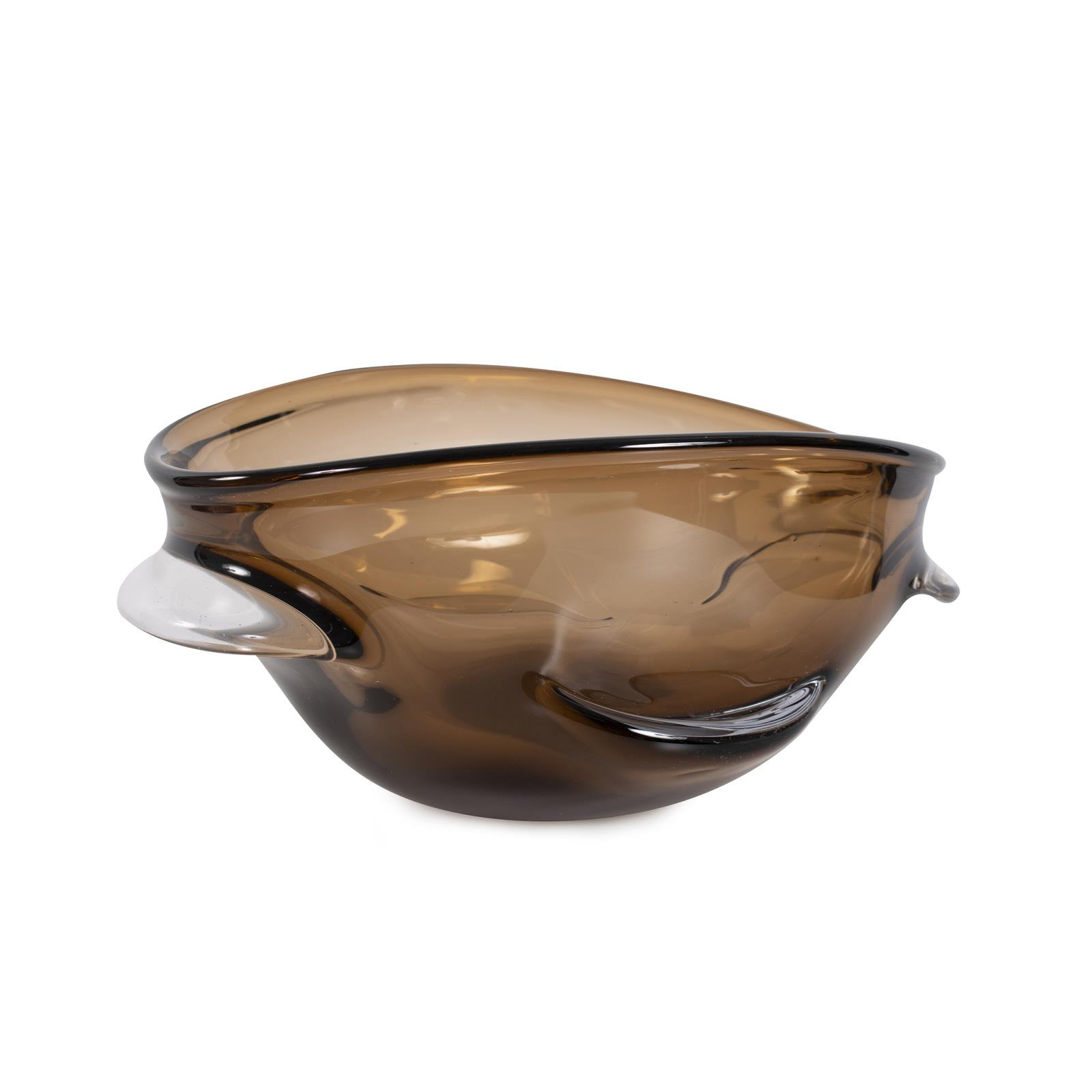 Smokey Umber Glass Bowl