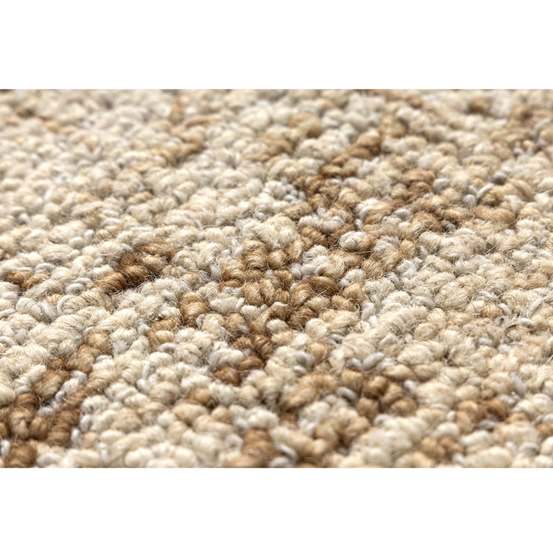 Tapis d'intérieur Sorelle Transitional Abstract en laine tuftée à la main, Beige, 10 pi x 14 pi