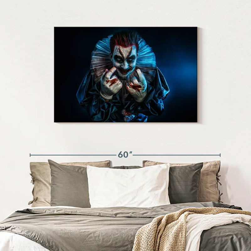 Devil Clown, 30" H x 45" W