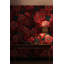 Papier peint floral, papier peint traditionnel rouge
