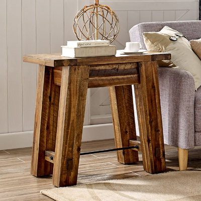 Durango 27-Inch Solid Wood Side Table