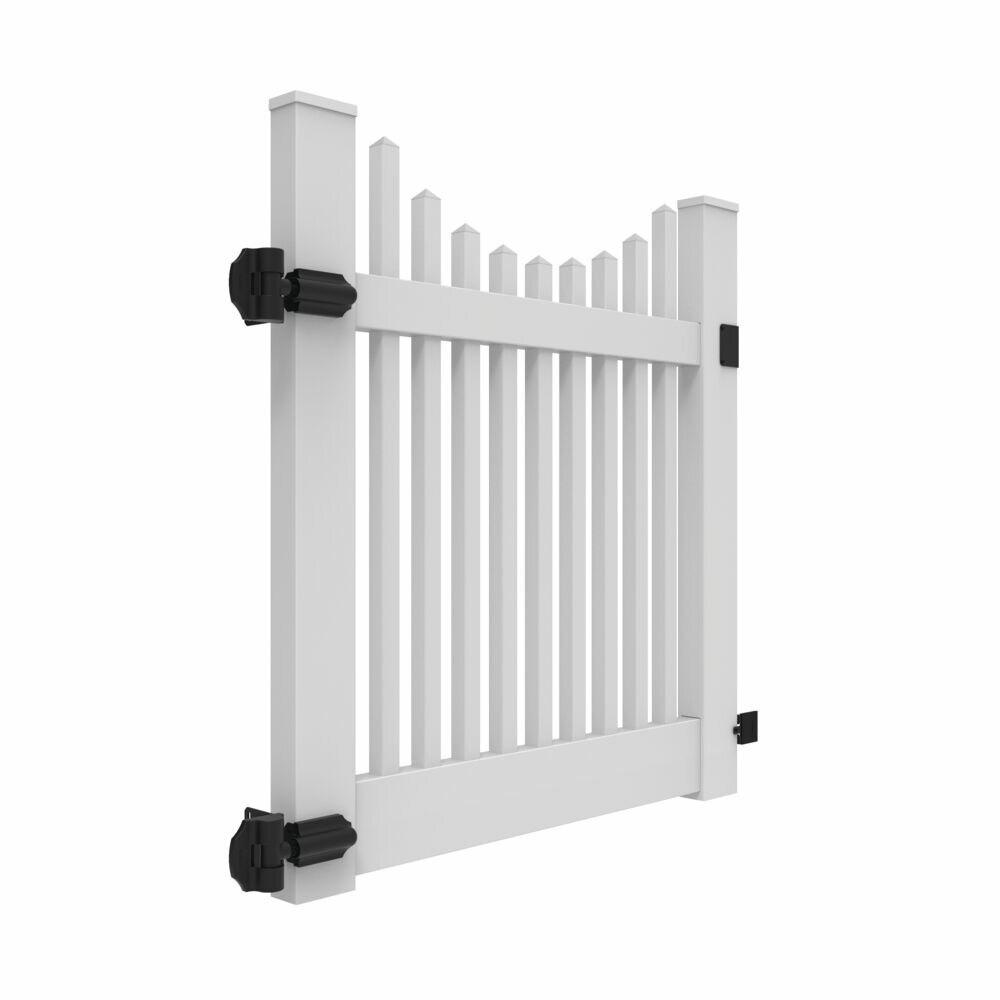 Barrette Outdoor Living Scallop Picket Gate & Reviews | Wayfair