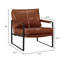 Fauteuil 27 po en similicuir et noir-255944647