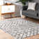 Jeterson Geometric Gray Area Rug