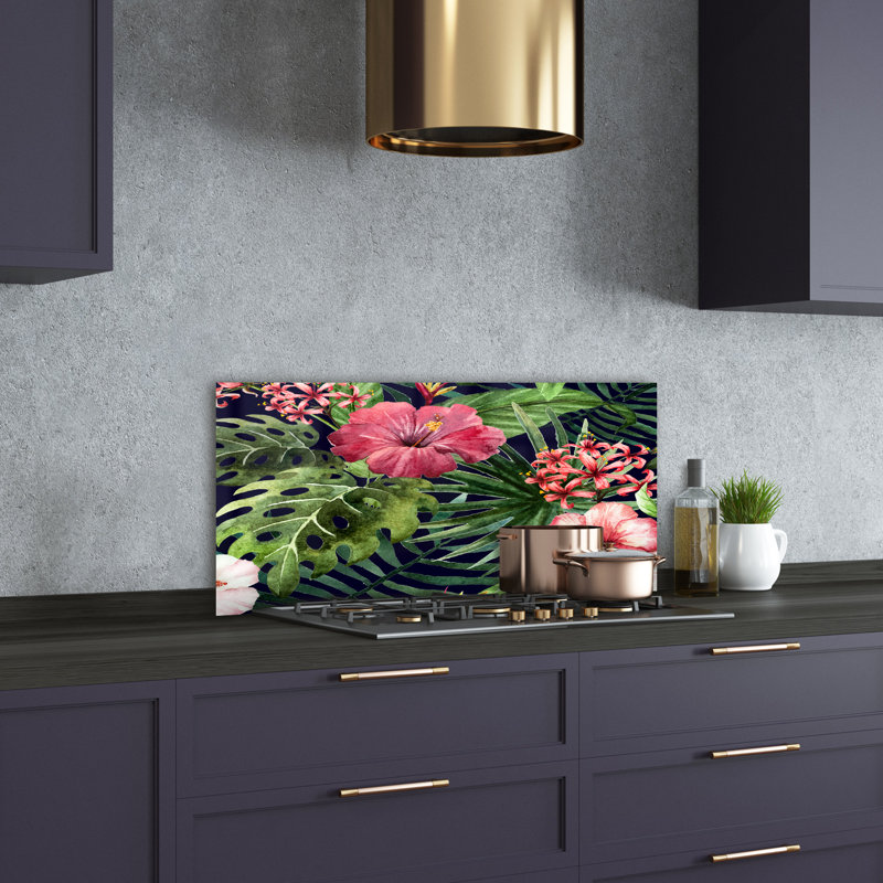 Adalei 50cm W x 100cm L Glass Peel and Stick Panel