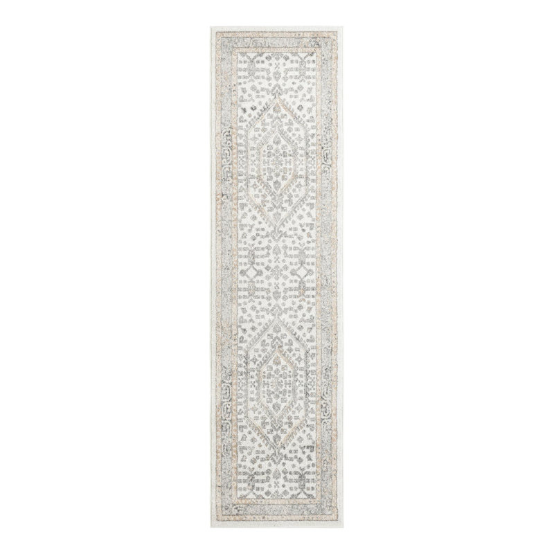 Edson Oriental Ivory Area Rug, Runner 2'7" x 10'