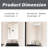 20 Inch Rectangular Medicine Cabinet With Mirror-325693542